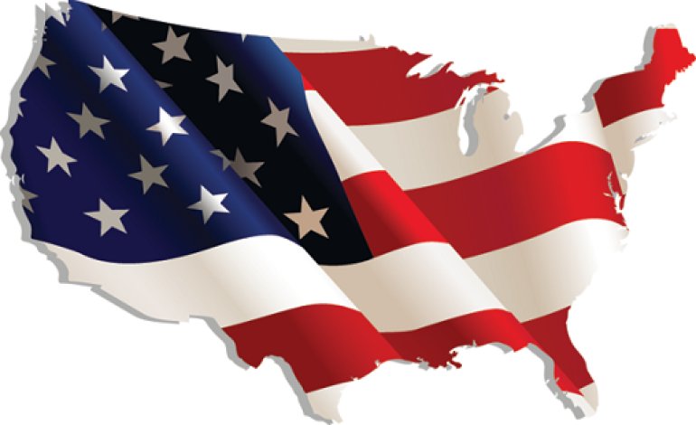 US map & flag